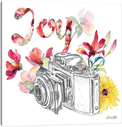 Blooming Camera Canvas Art Print - Photography as a Hobby