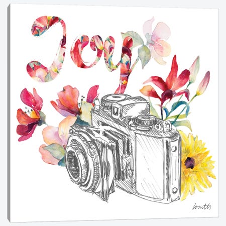 Blooming Camera Canvas Print #LNL280} by Lanie Loreth Canvas Print