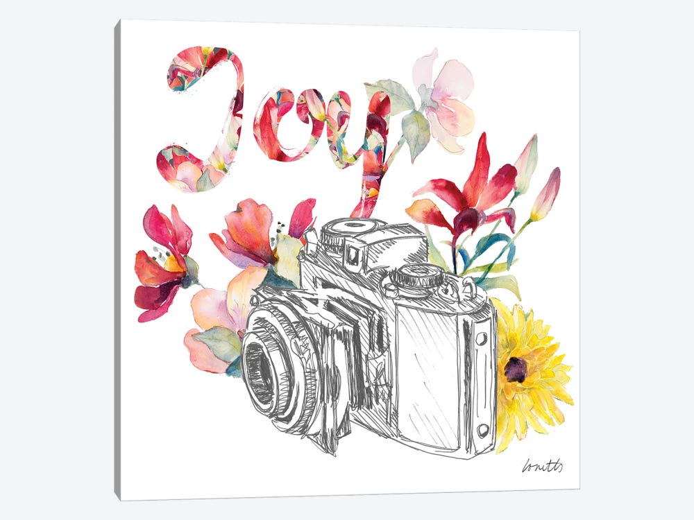 Blooming Camera by Lanie Loreth 1-piece Canvas Print