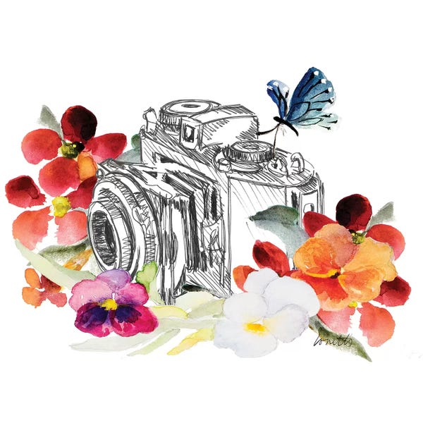 Lanie Loreth: Camera Sketch On Fall Floral II by Lanie Loreth