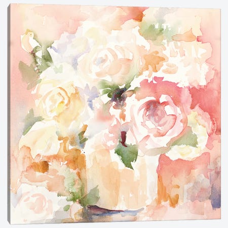 Cascading Blooms I Canvas Print #LNL293} by Lanie Loreth Canvas Artwork