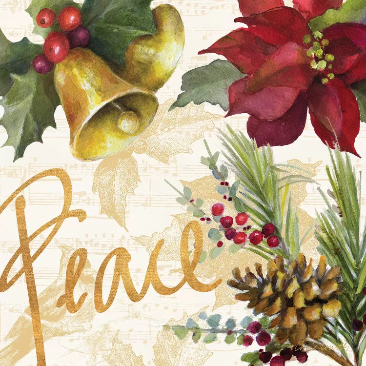 Christmas Poinsettia II by Lanie Loreth wall art