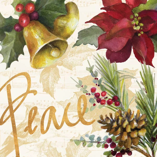 Christmas Signs & Sentiments: Christmas Poinsettia II by Lanie Loreth