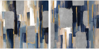 Indigo Woodlands Diptych
