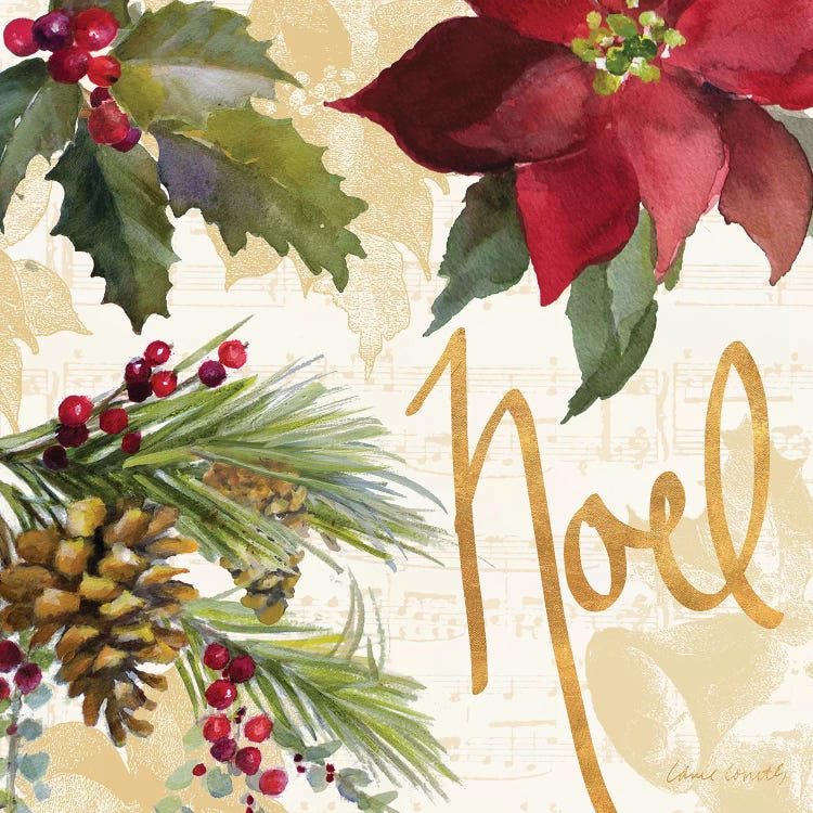 Christmas Poinsettia III by Lanie Loreth wall art