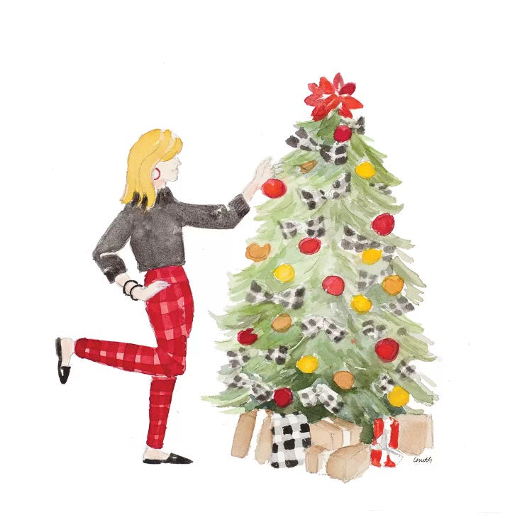 Decorating Christmas I by Lanie Loreth wall art