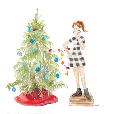 Decorating Christmas II by Lanie Loreth canvas print