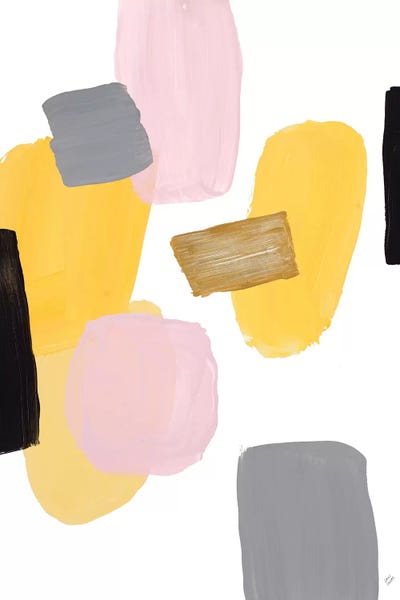 Floating Shapes I by Lanie Loreth framed canvas print