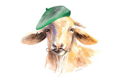 French Goat by Lanie Loreth framed canvas print