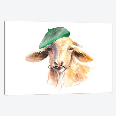 French Goat Canvas Print #LNL327} by Lanie Loreth Art Print