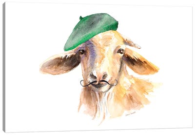 French Goat Canvas Art Print - Goat Art