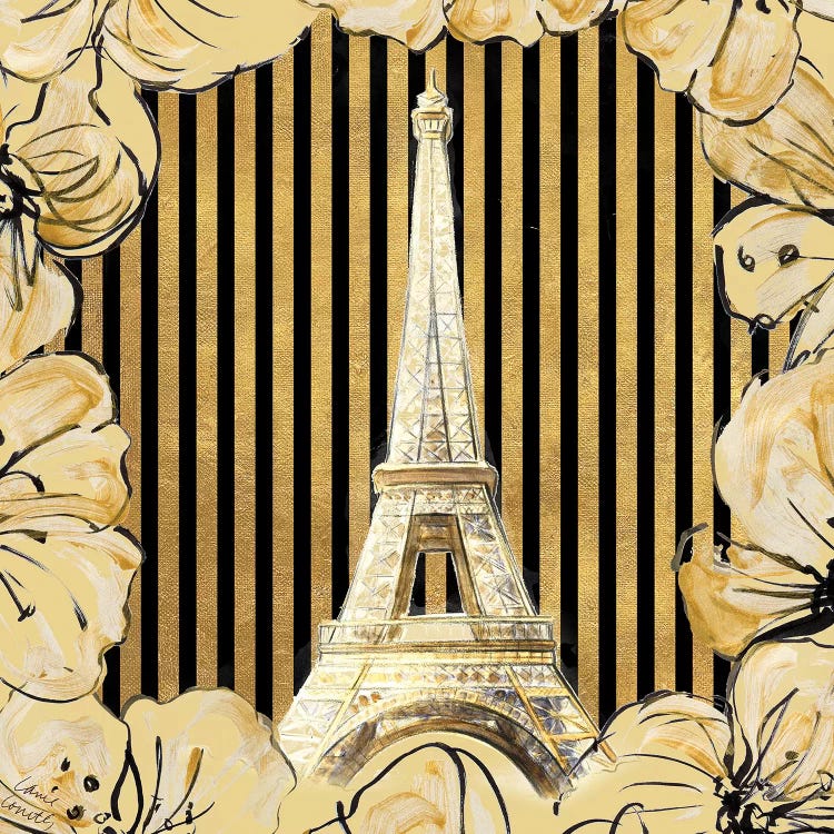 Golden Paris I by Lanie Loreth wall art
