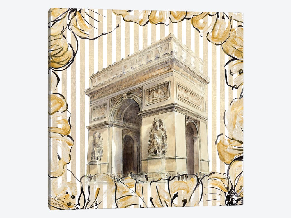 Golden Paris II by Lanie Loreth 1-piece Canvas Art Print