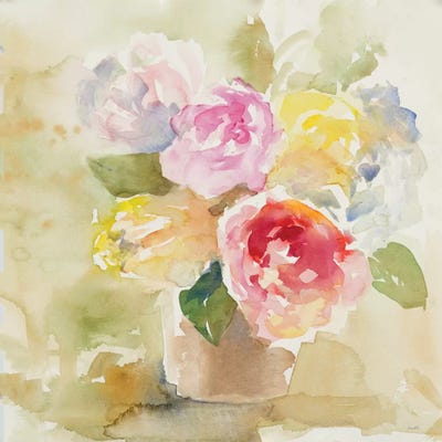 Graceful Bloom Basket by Lanie Loreth canvas print