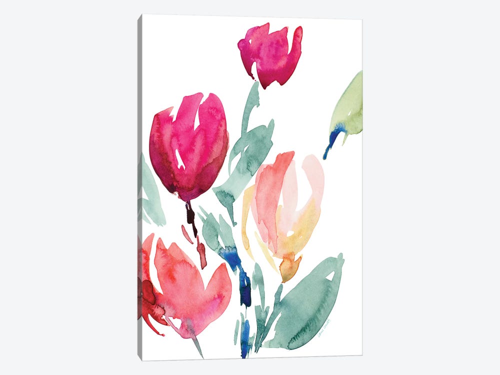 Happy Tulips I by Lanie Loreth 1-piece Canvas Artwork