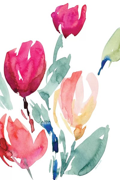 Tulips: Happy Tulips I by Lanie Loreth