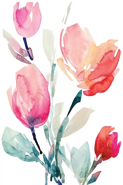Tulips: Happy Tulips II by Lanie Loreth