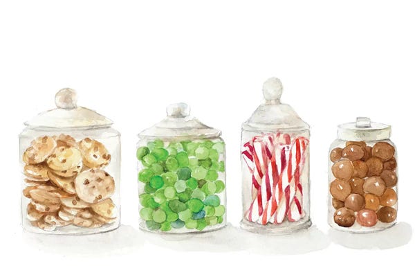 Minimalist Christmas Decor: Holiday Candy I by Lanie Loreth