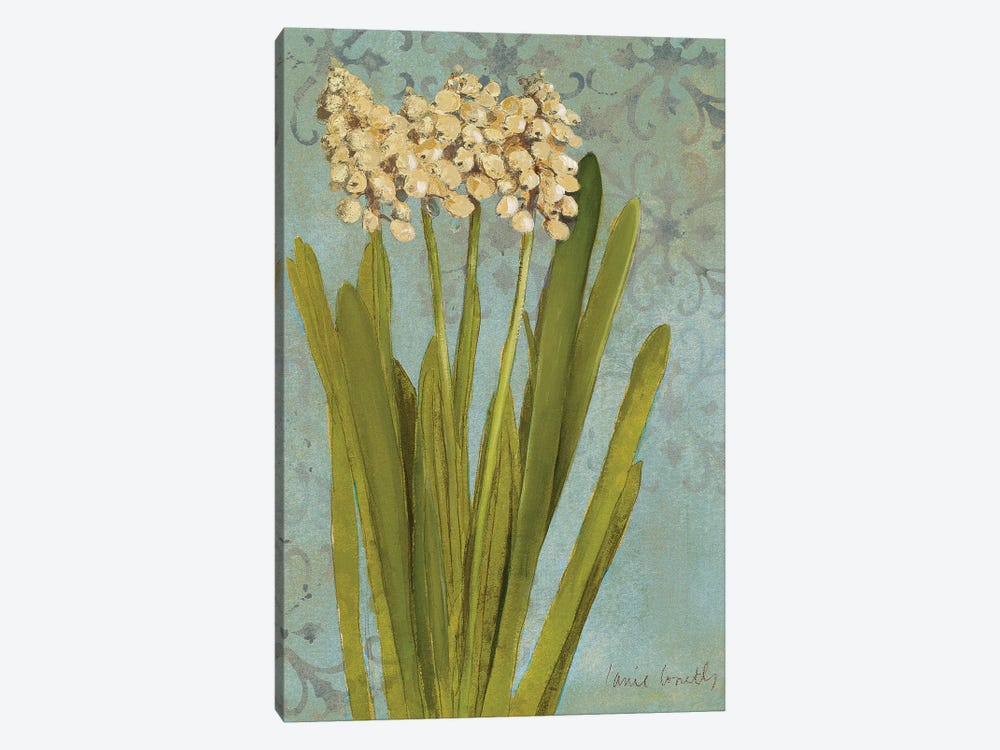 Hyacinth On Teal II 1-piece Canvas Art Print