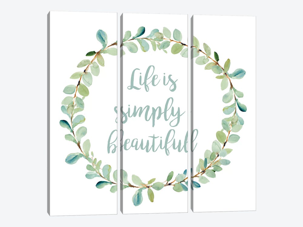 Life Is Simply Beautiful by Lanie Loreth 3-piece Canvas Wall Art