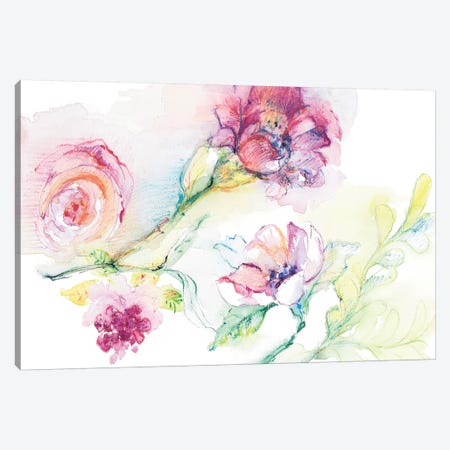 Light And Breezy Florals II Canvas Print #LNL358} by Lanie Loreth Canvas Print