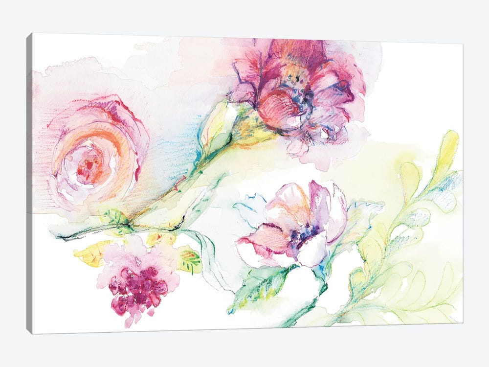 Light And Breezy Florals II by Lanie Loreth 1-piece Canvas Art Print