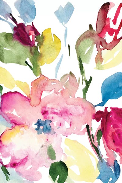 Majestic Blooms by Lanie Loreth framed canvas print