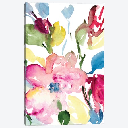 Majestic Blooms Canvas Print #LNL364} by Lanie Loreth Art Print