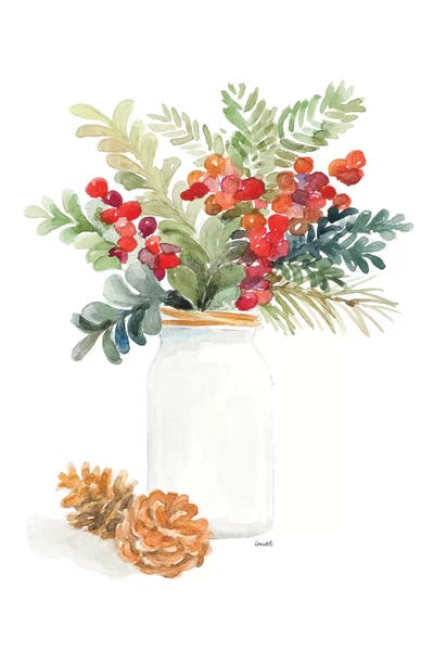 Mason Jar Of Christmas by Lanie Loreth canvas print