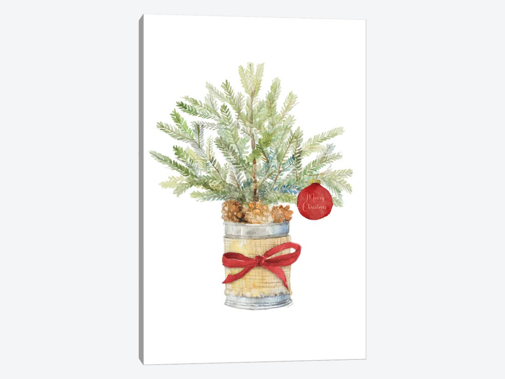 Merry Christmas Fir Tree by Lanie Loreth 1-piece Canvas Art Print