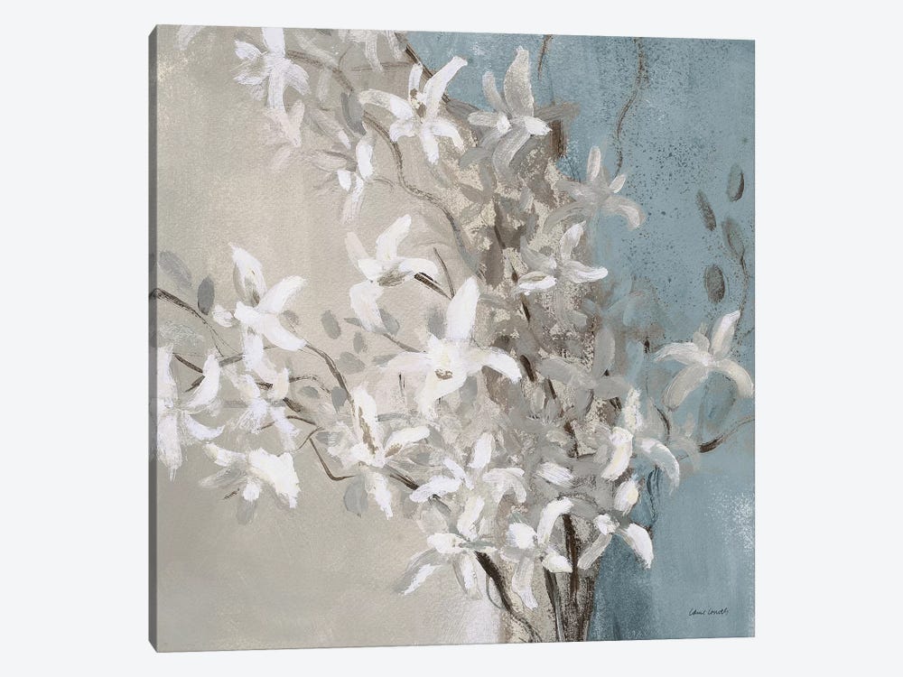 Misty Orchids (Blue) I by Lanie Loreth 1-piece Canvas Art Print