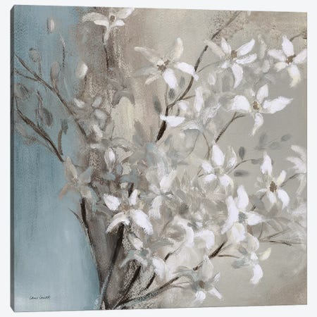 Misty Orchids (Blue) II Canvas Print #LNL370} by Lanie Loreth Art Print