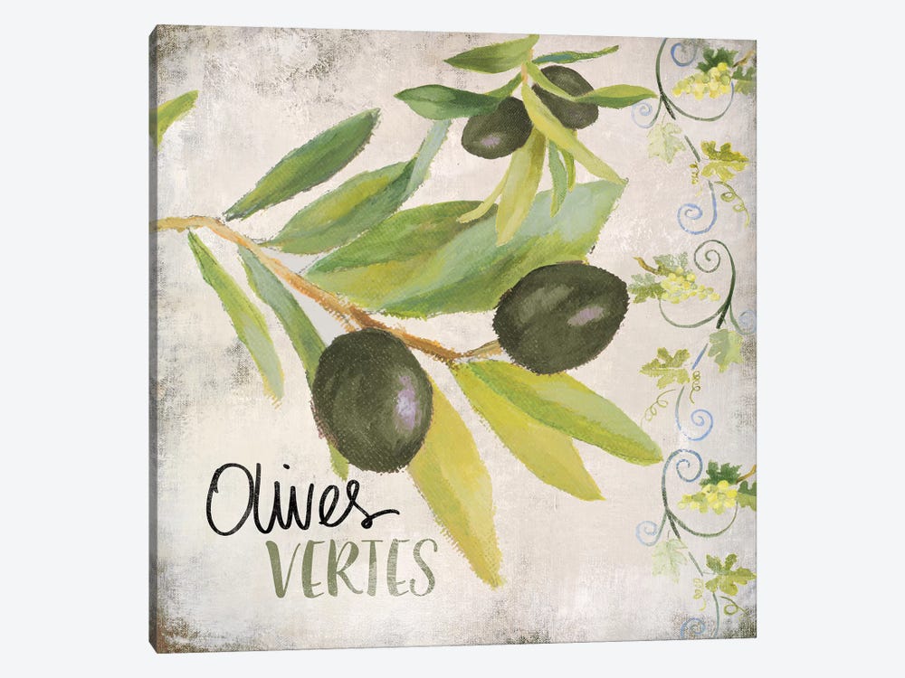 OlIVes Vertes by Lanie Loreth 1-piece Canvas Wall Art