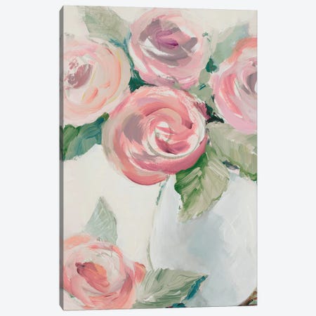 Pink Spring Blooms I Canvas Print #LNL387} by Lanie Loreth Art Print