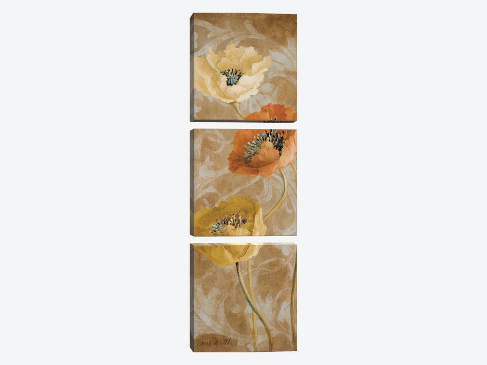 Poppies De Brun II 3-piece Canvas Art