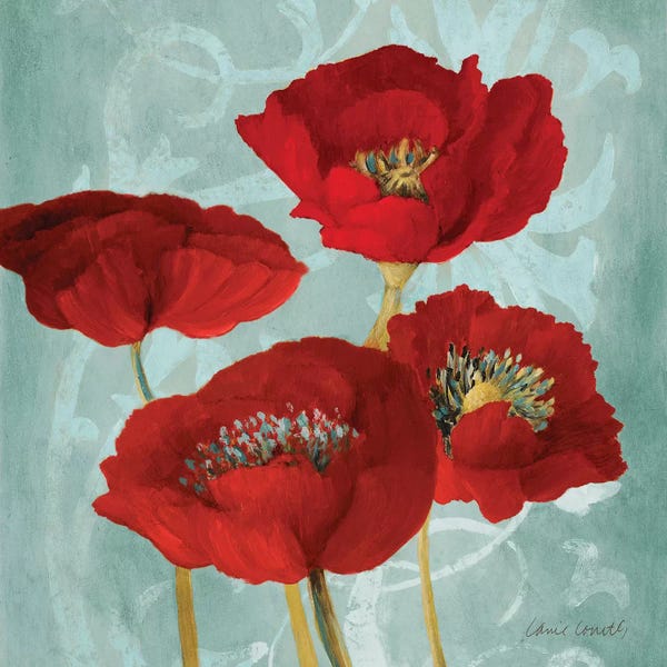 Lanie Loreth: Rouge Pavots I by Lanie Loreth