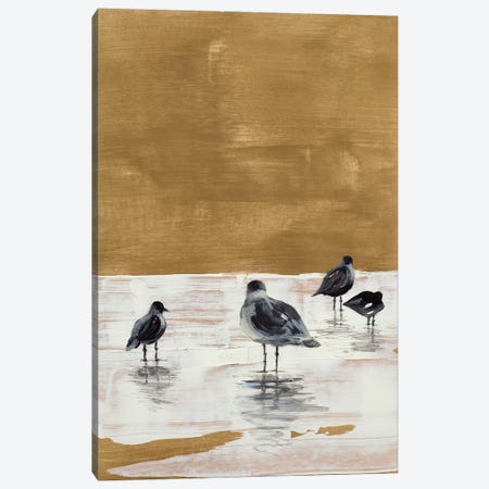 Seagulls Chillin' Canvas Print #LNL399} by Lanie Loreth Canvas Print