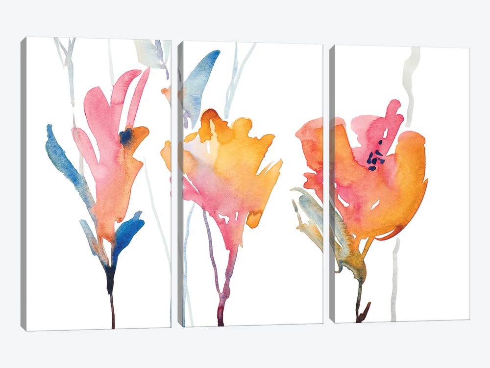 September Blooms II by Lanie Loreth 3-piece Canvas Art