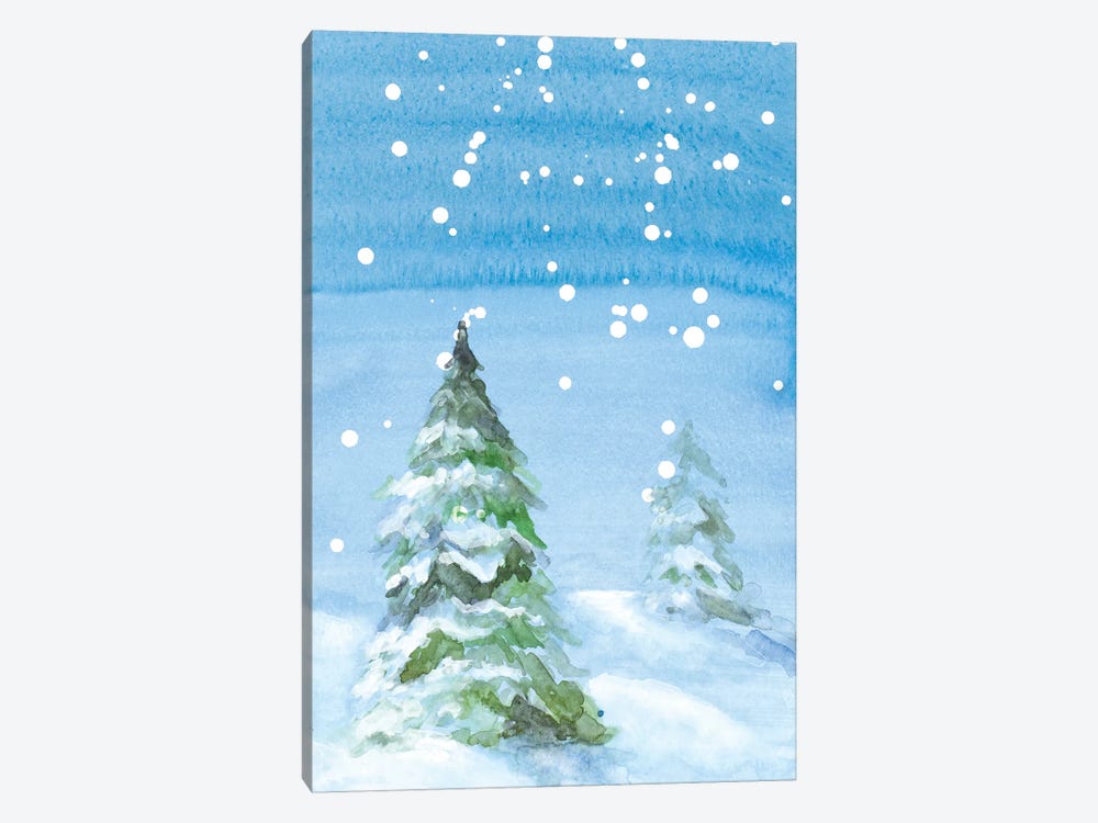 Snowy Pines by Lanie Loreth 1-piece Canvas Art