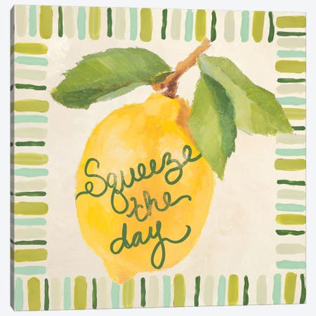 Squeeze The Day Canvas Print #LNL411} by Lanie Loreth Canvas Art
