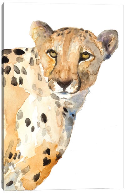 Standing Cheetah Canvas Art Print - Cheetah Art