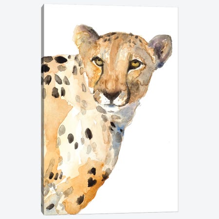 Standing Cheetah Canvas Print #LNL412} by Lanie Loreth Canvas Wall Art