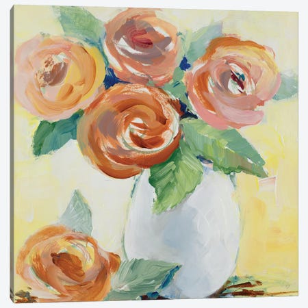 Sunny Blooms Canvas Print #LNL416} by Lanie Loreth Canvas Art Print