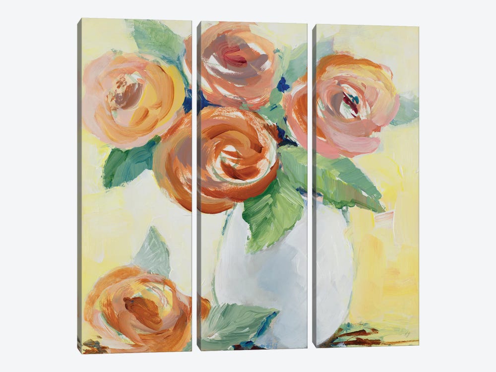 Sunny Blooms by Lanie Loreth 3-piece Canvas Artwork