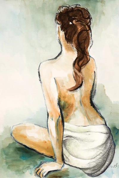 Woman Sitting II by Lanie Loreth framed canvas print