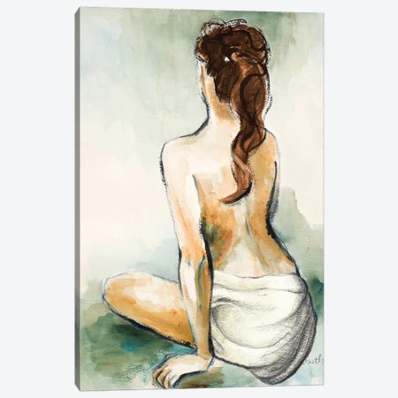 Woman Sitting II Canvas Print #LNL429} by Lanie Loreth Canvas Print