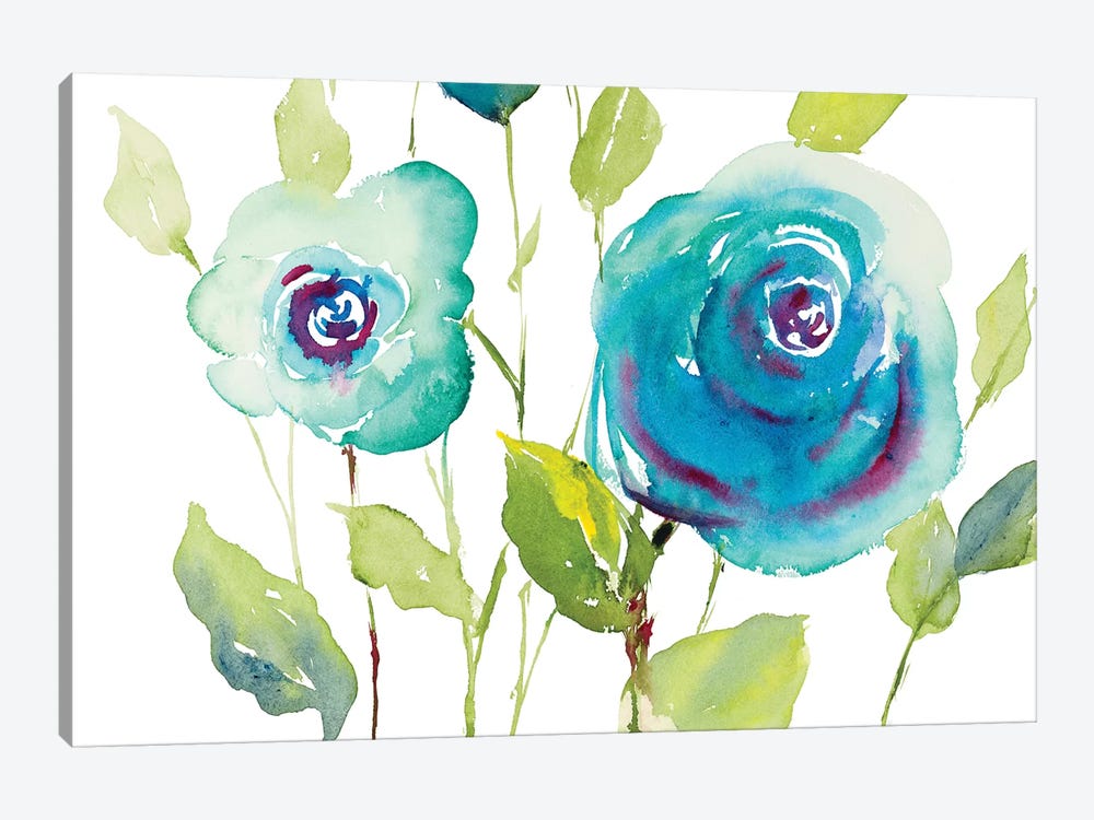 Blooming Blues by Lanie Loreth 1-piece Canvas Wall Art