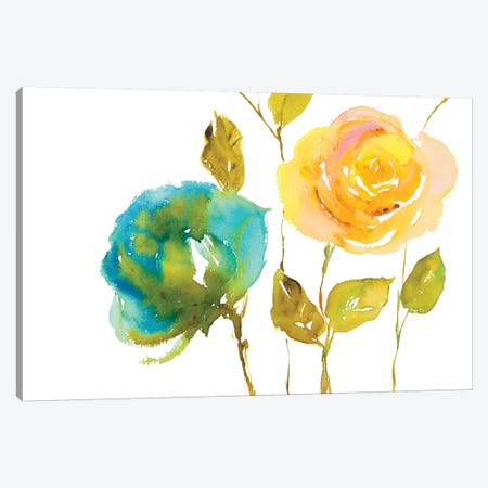 Blooming Hues Canvas Print #LNL435} by Lanie Loreth Canvas Art Print
