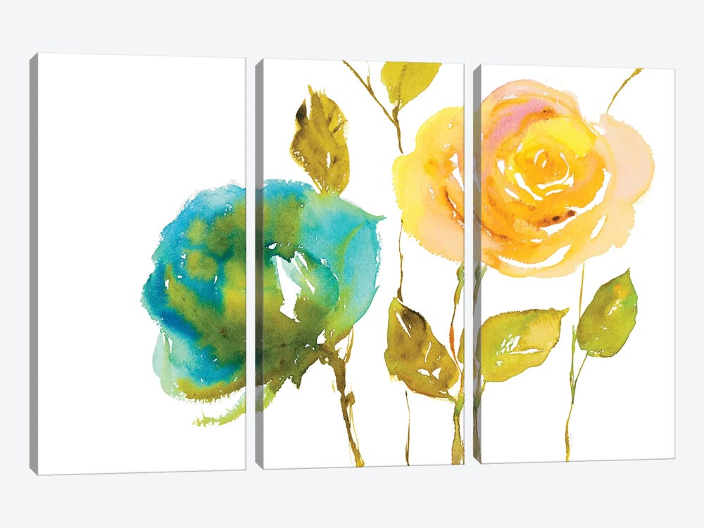 Blooming Hues by Lanie Loreth 3-piece Canvas Print