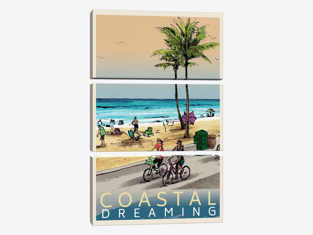 Coastal Dreaming by Lanie Loreth 3-piece Canvas Art